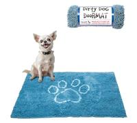 Dog Gone Smart Dirty Dog Microfiber Doormat, Super Absorbent, Machine Washable with Non-Slip Backing, Small, Aqua
