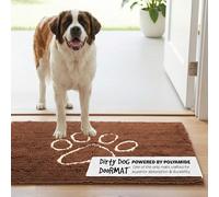 Dog Gone Smart Dirty Dog Microfiber Doormat, Super Absorbent Machine Washable with Non-Slip Backing, XL, Almond