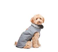 Dog Gone Smart Pet Products Meteor Tamarack Reflective Coat Jacket, Gray w/Orange Piping, 18"