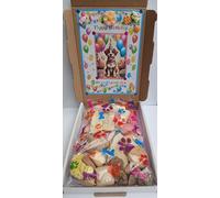 DOG GOTCHA DAY GIFT BOX WITH A PIC N MIX SELECTION OF DELICIOUS DOG SAFE CHOCOLATES AND DOG BISCUITS