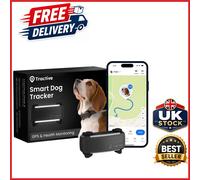 Dog GPS Tracker Black with Vitals Monitoring and Activity Tracking Features