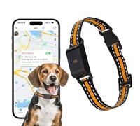 Dog GPS Tracker, Live Pet Tracker with Virtual Fence, Waterproof Anti-Lost Real-Time Tracking Breakaway Collar, Smart App Monitor Activity (Subscription Required) (Black)
