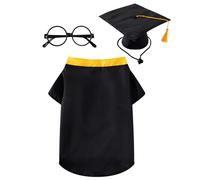 Dog Graduation Cap and Gown 2026 Dog Graduation Costume (Small)