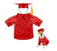 Dog Graduation Cap and Gown, Graduation Dog Costume, 2025 Pet Graduations Gown Set for Dogs Cats Holiday Parties Costume Accessory