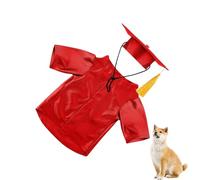 Dog Graduation Costume Set Pet Graduation Gown Puppy Graduation Hat With Tassel Dog Bachelor's Degree Uniform Pet Cat Graduation Cap For Photography Holiday Festival Party