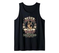 Dog Granny Never Underestimate an Old Woman German Shepherd Tank Top