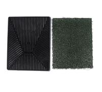 Dog Grass Potty Pad Easy To Clean 3 Layer System Reusable Puppy Training Artificial Grass Potty Indoor Small Dog (S 10x7x4cm / 3.9x2.8x1.6in)