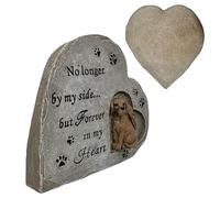 Dog Grave Marker, Personalized Pet Memorial Stone | Resin Pet Memorial Statue Grave Marker for Garden, Dogs Loss of Pets Sympathy Gift for Dog Lovers