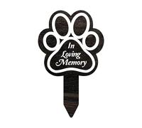 Dog Grave Marker - Pet Memorial Garden Stake, Memorial Pet Grave Markers, Memorial Garden Cemetery Stake - Pet Loss Outdoor Plaques Dog Claw Sympathy Garden Grave Decor