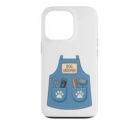 Dog Groomer Cute Pet Lover Apron Costume Paw Case for iPhone 13 Pro
