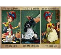 Dog Groomer Poster, Vintage Dog Poster, Grooming Spa Decor, This Is Not A Stage, This Is My Life Poster, Pet Salon Decor, Vintage Metal Tin Sign Wall Decor Tin Sign 8x12 inch