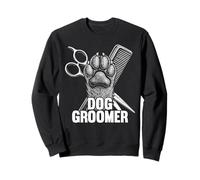 Dog Groomer Vintage Salon Grooming Pet Stylist Sweatshirt