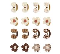 Dog Grooming Bows 16 Pieces Pet Elastic Bowknot Ties | Puppy Elastic Hair Ties for Daily Walking Park Commuting Gathering Party Summer Playground