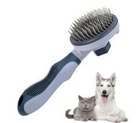Dog Grooming Brush - 20.2x7.5x5.8cm Pet Comb, Cat Hair Remover | Self Cleaning Slicker Brush, Gentle Massage Tool for Puppies, Detangling Comb for Indoor Bath Time and Travel