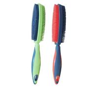Dog Grooming Brush, Double Sided Comb, Pet Hair Removal Tool, Portable Pet Massage Gadget Effective for Shedding,home and Travel Use, 10.43x1.57x2.36 Inches