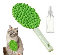 Dog Grooming Brush - Durian Shape Hair Brush for Dogs,Soft Massage Comb with Spray Bottle Shedding Tool for Home Long-Haired Kitten Indoor Outdoor Short-Haired Puppy Bathing