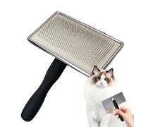 Dog Grooming Brush, Pet Shedding Comb, Metal Needles Dematting Tool, 16.6x12x4cm,Undercoat Rake, Hair Remover Cats and Dogs, Suitable for All Hair Types