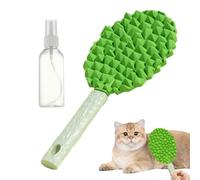 Dog Grooming Brushes | Durian Shape Cat Brush For Shedding,Soft Massage Comb With Spray Bottle Pet Supplies With Non-Slip Handle For Short-Haired Long-Haired Travel Home