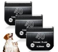 Dog Grooming Clipper Blades Replacement Compatible with Andis Dog Clippers,Most OsterA5, Wahl KM Series Pet Clippers (Black(40))