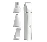 Dog Grooming Clipper for Paws - 4-in-1 Cordless Electric Trimmer with Scissors and Trimmer for Ears, Eyes, Faces, Cats, Cats