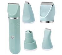Dog Grooming Clippers, 4-in-1 Cordless Pet Grooming Kit, Low Noise Dog Hair Trimmer, 1.3x5.9 Rechargeable Paw Trimmer for Small Large Dogs Cats Green Clippers