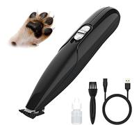Dog Grooming Clippers,Electric Pet Dog Hair Trimmer,USB Rechargeable Dog Paw Fur Trimmer,2 Speed,Low Noise,Cordless Pet Shaver for Pet Hair Around Face/Eyes/Ears/Rump/Pad