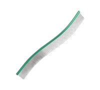 Dog Grooming Comb, Curbe Pet Grooming Hair Removal | Pet Comb, Metal Teeth Comb for Dogs and Cats, Pet Hair Comb