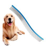 Dog Grooming Comb, Dog Combs for Grooming Mats, Curved Comb for Deshedding Dogs, Pet Grooming Comb for Small, Medium and Large Dogs, Puppies to Eliminate Knots, Crusts and