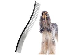 Dog Grooming Comb, Dog Combs for Grooming Mats, Curved Comb for Hair Removal for Pet Care, Pet Grooming Comb for Small, Medium and Large Dogs, Puppies to Knot Knots, Crusts and Clamps