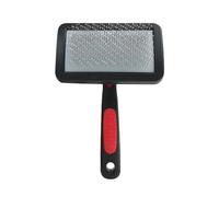 Dog Grooming Comb Double Needle Deshedding Tool for Cats and Detangling Brush Hair Removal Slicker (C, 15.4x10.7cm)