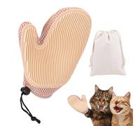 Dog Grooming Glove,Cat Hair Removal Gloves | Gentle Grooming Massage Mittens, Pet Accessory for Kitten Hamster Puppy Bunny