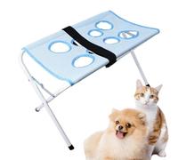 Dog Grooming Hammock Breathable Mesh Table with 8 Holes | Hold for pets when cutting nails for bathroom haircut nails claws teeth ears eyes care puppies breeds
