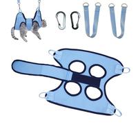 Dog Grooming Hammock Kit (S Size), Upgraded Pet Grooming Harness & Cat Gr-ooming Hammock for Bathing, Nail Trimming,Includes Dog Groom-ing Restraints, Pet Groom-ing Tools Holder & Supplies