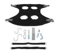 Dog Grooming Hammock Set Breathable Safe Restraint Bag Pet Grooming Sling with Nail Clipper Comb for Puppy Cat (L)