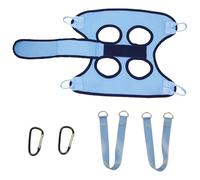 Dog Grooming Harness - Blue Sturdy Polyester Hammock | Anti-Bite Scratch Resistant Breathable Fabric | Pet Nail Clipping Sling | Cat Restraint Bag | Professional Home Teeth Cleaning Medication Tool