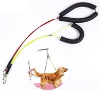 Dog Grooming Harness, Stainless Steel Pet Neck and Haunch Holder Loop Set, Dual Restraint Noose for Pet Grooming Table, Ideal for Medium and Small Pets