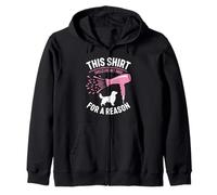 Dog Grooming Humor for Dog Groomer Pet Salon Zip Hoodie