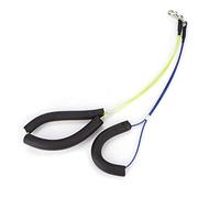 Dog Grooming Loop, Belly Strap Leash Double Noose Ropes Pet Grooming Leash Loop Noose Strong Dogs Cats for Grooming Tables(Yellow+Blue)