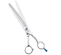 Dog Grooming Straight, Curved, Thinning/Blending/Chunking Scissors Kit, JP-440C Stainless Steel Pet Cat Hair Cutting/Trimming Shears