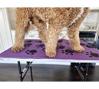 Dog Grooming Table Mat, Non Slip Pad, Soft, Stable, (Purple, 24x36 inch)