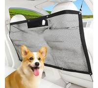 Dog Guard for Car Boot, Universal Pet Divider, Adjustable Barrier with Heavy Duty Mesh, Safety Net with Adjusting Rope and 4 Hooks, Prevents Pets from Moving to Front Seat