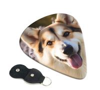 Dog Guitar Picks 6-Pack - Pick Set (0.46mm / 0.71mm / 0.96mm) Suitable For Guitar And Ukulele Playing