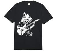 Dog Guitarist Guitar - Canaan Dog Dad Mom Comfort Colors Adult Heavyweight T-Shirt