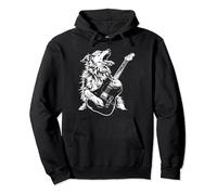 Dog Guitarist Guitar - Caucasian Shepherd Dad Mom Pullover Hoodie