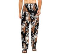 Dog Hair Adds Flair English Bulldog Dog Loose Pajama Pants Unisex Long Loungewear Soft Breathable Sleepwear Pj Bottoms