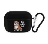 Dog Hair Adds Flair English Bulldog Dog Printed Bluetooth Earbuds Case Colorful Wireless Headphones Covers Compatible With AirPods Pro 2