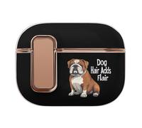 Dog Hair Adds Flair English Bulldog Dog Trendy Bluetooth Earbuds Protector Printed Wireless Earbud Case Covers Compatible with Airpods Pro 2
