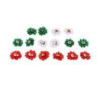 Dog Hair Bows, 16PCS Cute Hair Bows with Elastic Rubber Bands, Pet Hair Bows Tie Puppy Rubber Bands Holiday Christmas Festival Dog Grooming Bows Hair Accessories for Long Hair Pet Dogs Cats