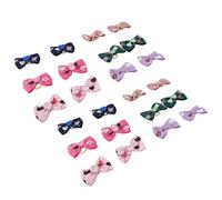 Dog Hair Bows, Girl Dog Accessories Elastic Hair Ties Bands 24Pcs Puppy Yorkie Dog Hair Bow Pure Ribbon Dog Bows With Rubber Bands for Small Dogs and Puppies, All Types of Pets
