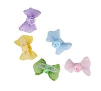 Dog Hair Bows with Clips Dog Hair Clips for Small Dogs 12×12×3 10pcs Set Lovely Pets Hair Clips Bowknot Clip Hairpins Cats Dogs Hair Accessories